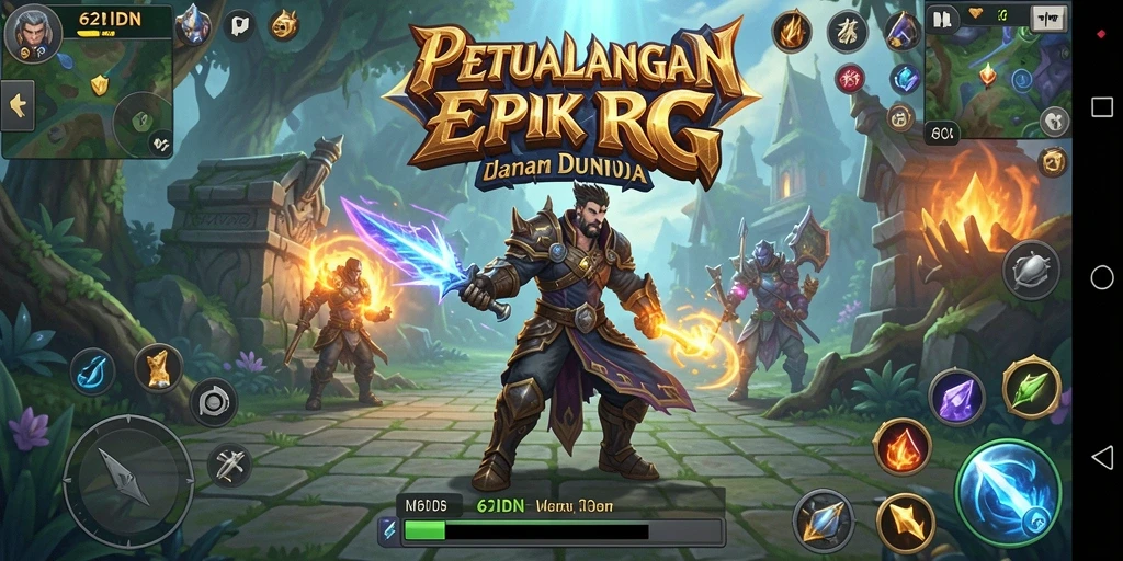 Screenshot 62IDN yang menunjukkan aksi pertempuran RPG yang seru.