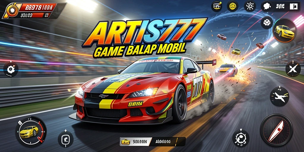 Tampilan grafis menakjubkan dari gameplay balap di ARTIS777.
