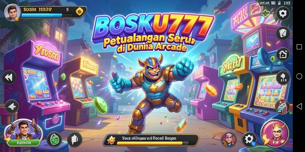 Screenshot gameplay BOSKU777 menampilkan seru dan penuh warna.