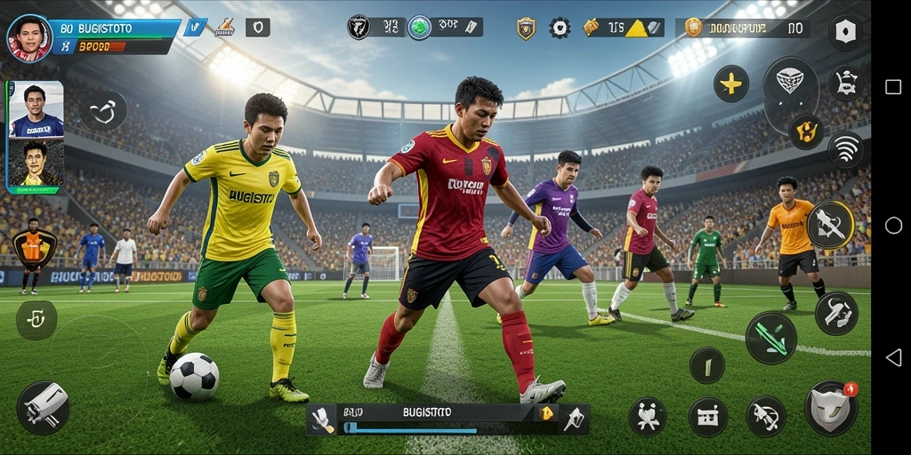 Tangkapan layar utama BUGISTOTO menampilkan gameplay seru olahraga.