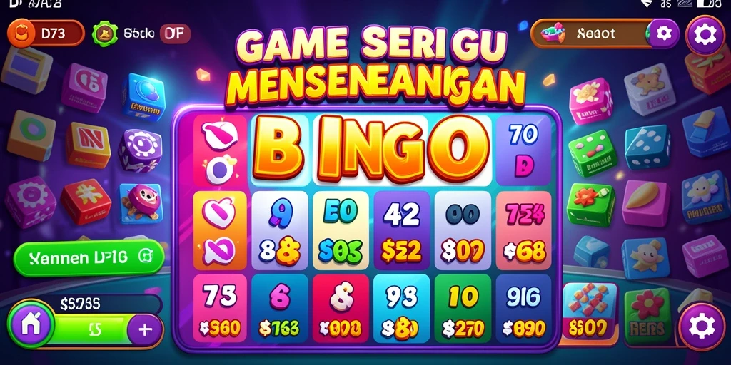 Tampilan gameplay D73 dengan kombinasi Bingo yang menarik.