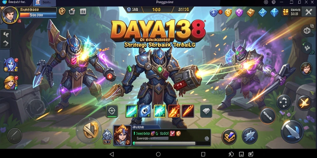 Tangkapan layar utama DAYA138 menunjukkan momen strategis dalam gameplay SLG.