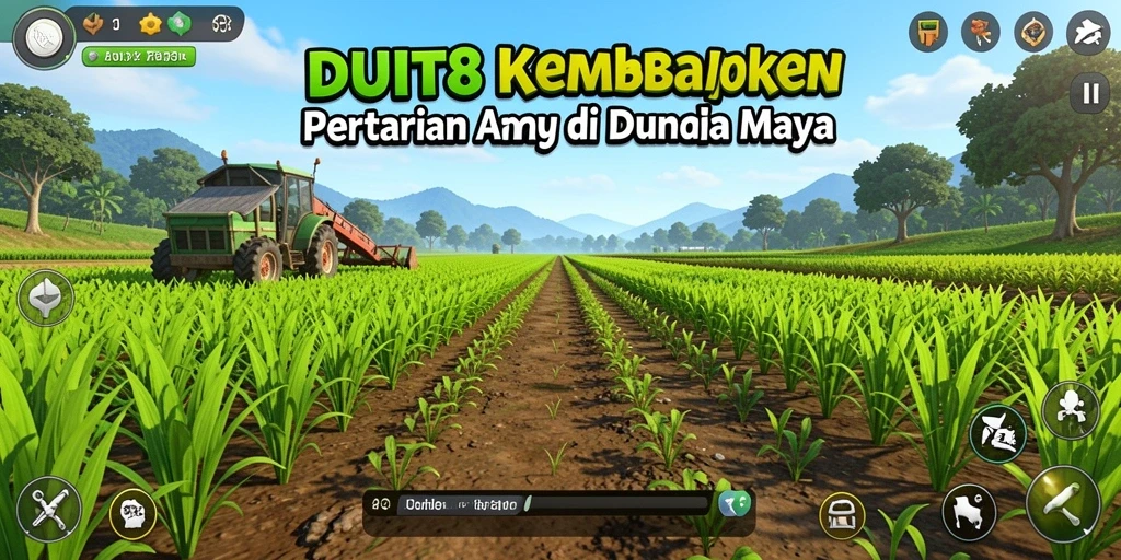 Tampilan menarik gameplay pertanian di DUIT8.