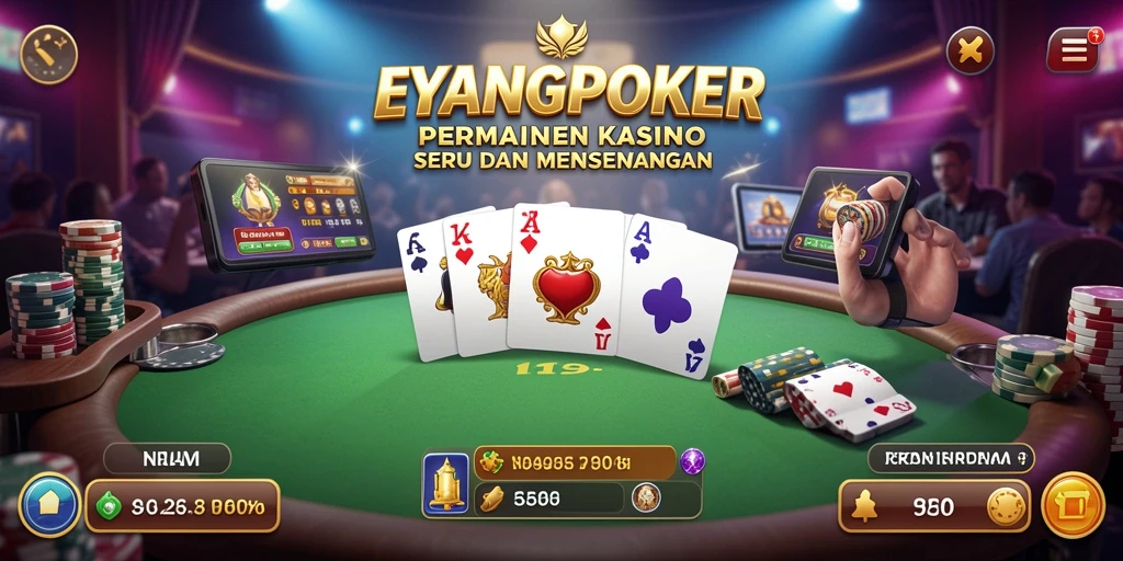 Tampilan menarik dari gameplay EYANGPOKER yang seru dan mengasyikkan.