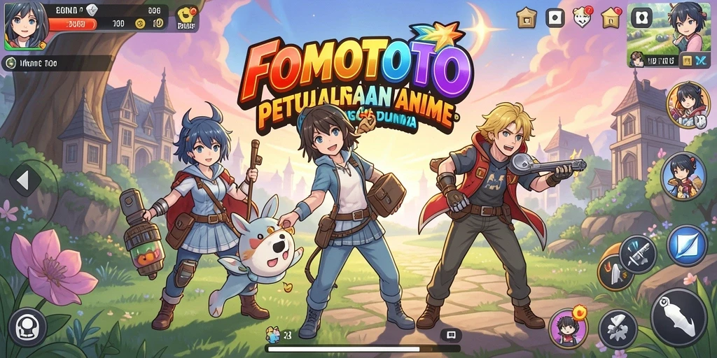 Tampilan gameplay FOMOTOTO yang memukau dan penuh aksi.