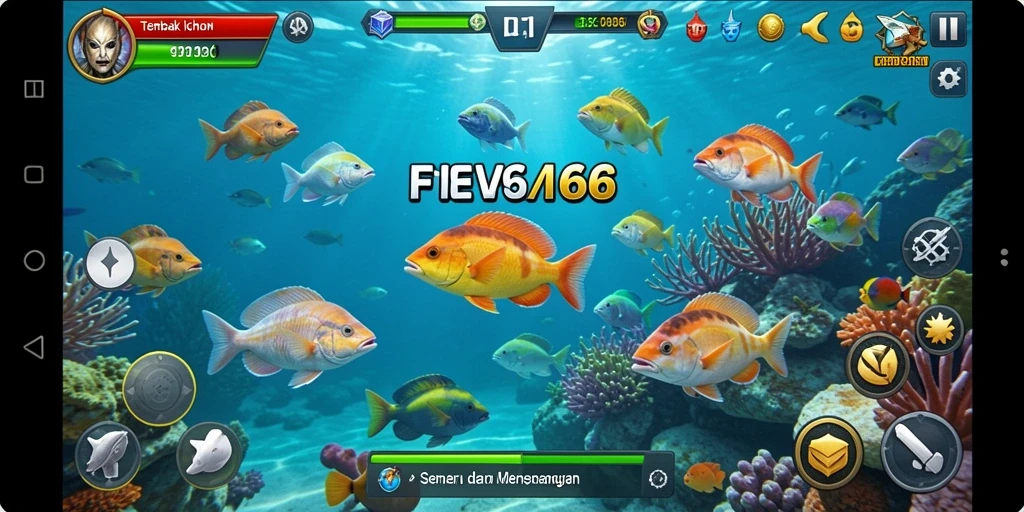 Tampilan gameplay Tembak Ikan yang menegangkan di FW66.