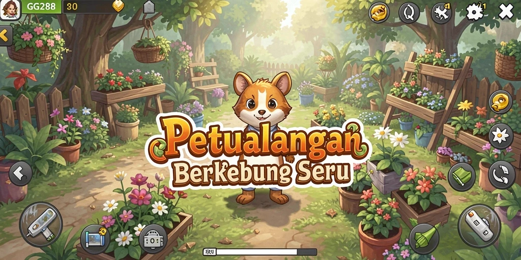 Gameplay seru menanam dan merawat tanaman di GG288.