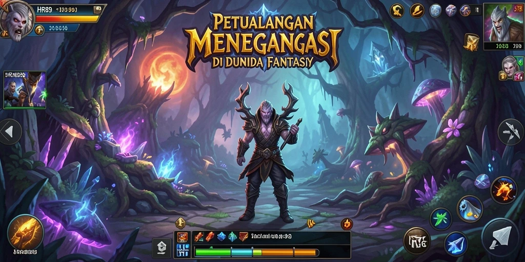 Tampilan gameplay seru di dunia fantastis HR89.