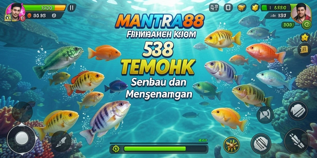 Screenshot gameplay Tembak Ikan MANTRA88 yang mendebarkan.