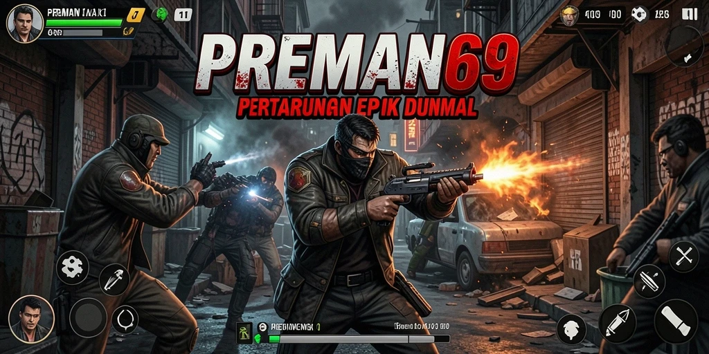 Tampilan gameplay mendebarkan di PREMAN69.