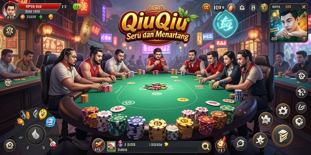 Gameplay QiuQiu yang seru dan kompetitif.