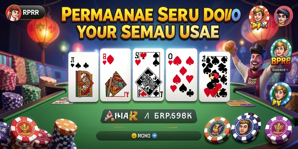 Screenshot RPRR menampilkan gameplay menarik dalam permainan Domino.