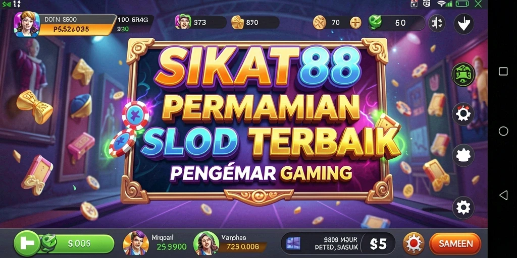 Tampilan gameplay menarik dari SIKAT88 dengan berbagai tema slot.