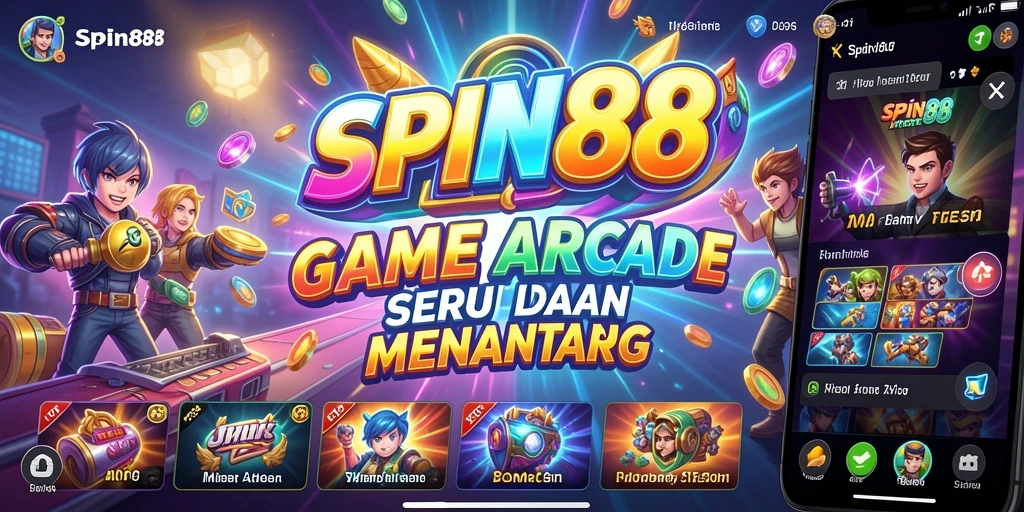 Tampilan gameplay SPIN88 yang seru dan penuh warna.