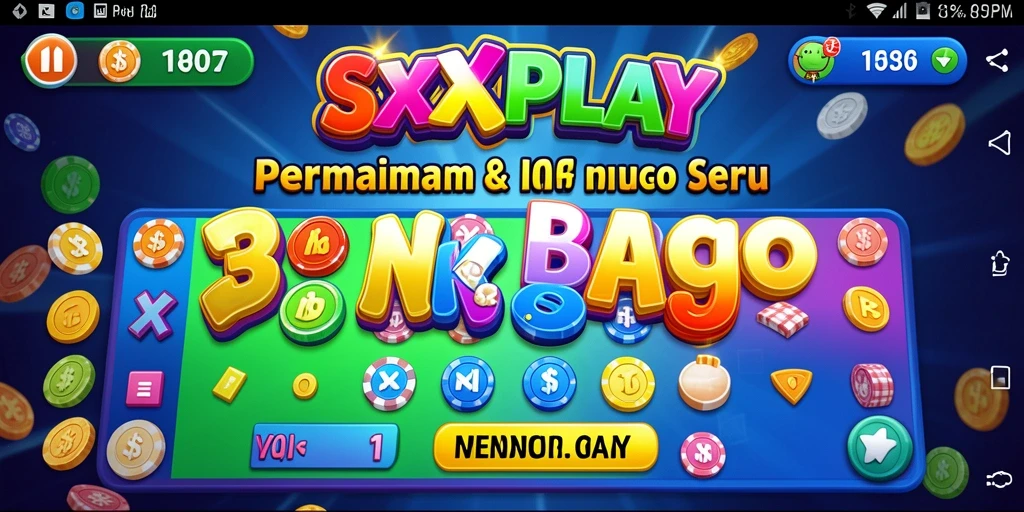 Tampilan gameplay SXXPLAY yang menarik dengan elemen Bingo.