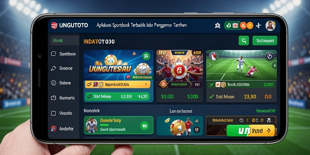 Tampilan gameplay menarik dari aplikasi Sportsbook UNGUTOTO.