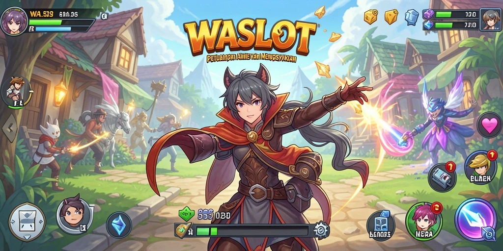 Tampilan gameplay WASLOT yang seru dan penuh warna.