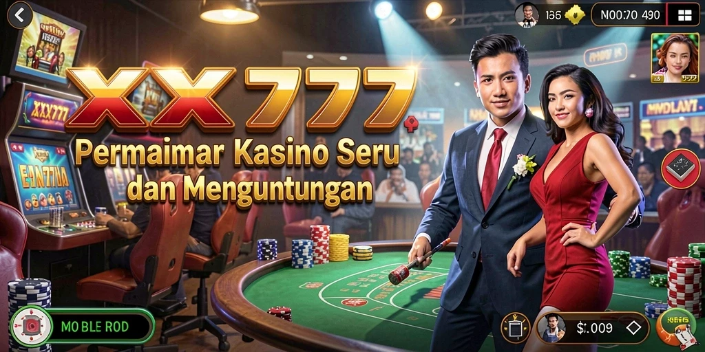 Tampilan gameplay seru di XXX777 dengan beragam pilihan permainan Kasino.
